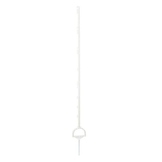 Rutland Full Plastic Post with stirrup tread, 158cm, white