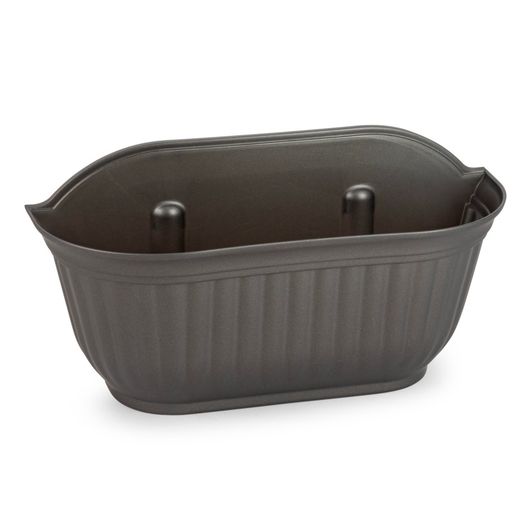 Plasticforte Anthracite Roma Wall Planter