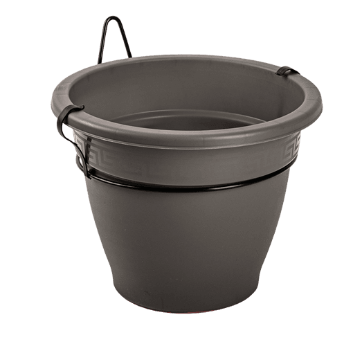 Plasticforte Anthracite Supported Plant Pot