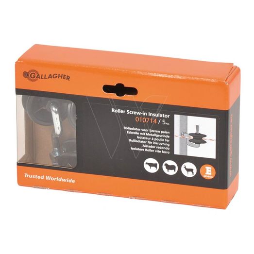 Gallagher Roller Bolt On Insulator 5pcs