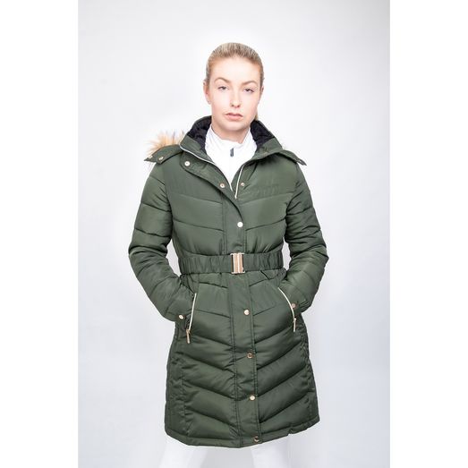 Coldstream Branxton Long Quilted Coat Fern Green
