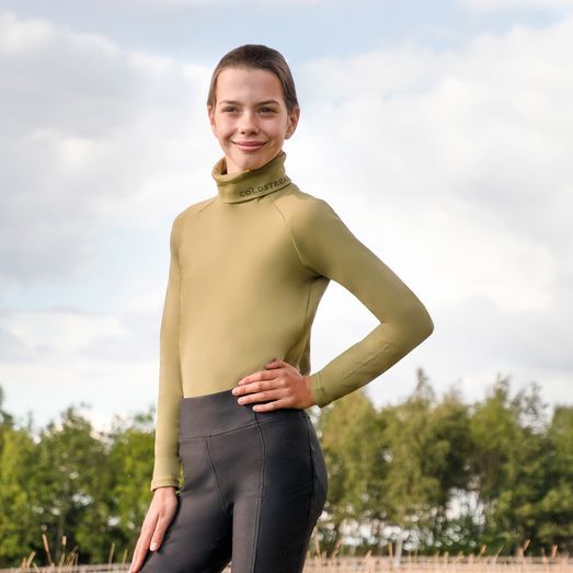 Coldstream Ng Legars Roll Neck Top Olive Green