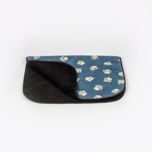 Danish Design Fleece Harbour Paw Blanket Blue