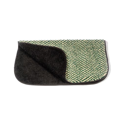 Danish Design Fleece Heringbone Blanket Green
