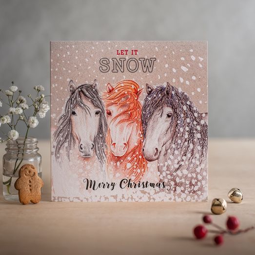 Deckled Edge Christmas Let It Snow
