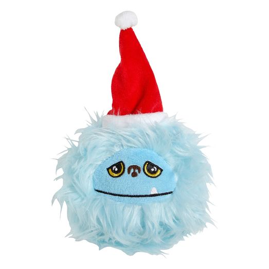 Good Boy Festive Hairy Monster Ball Dog Toy