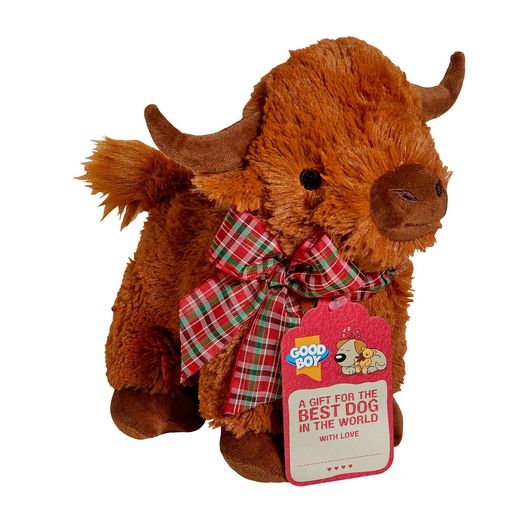 Good Boy Gift Highland Cow Dog Toy