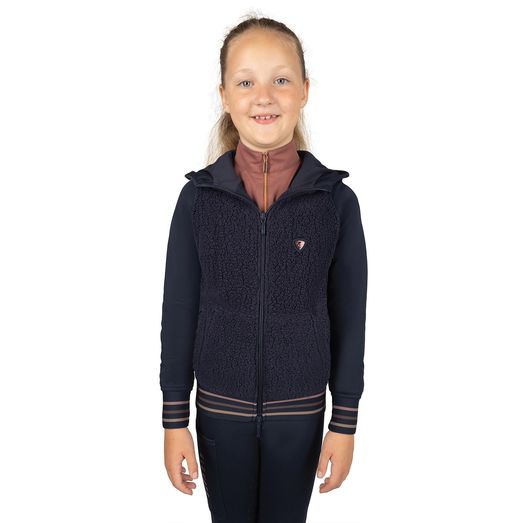 Hy Equestrian Elevate Evolution Mizs Teddy Fleece Jacket Nvy Navy