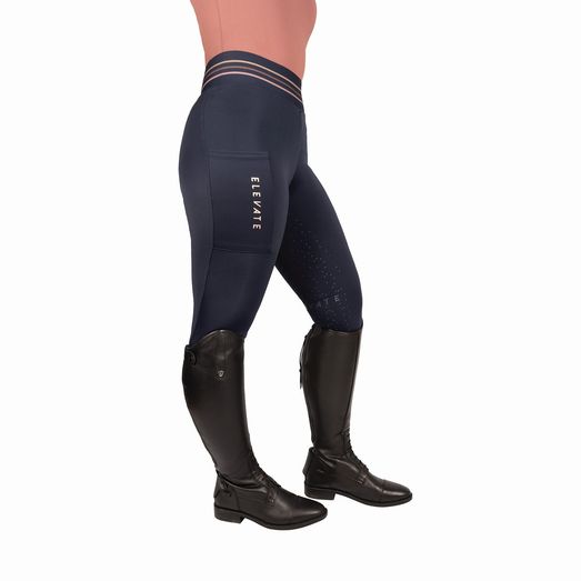 Hy Equestrian Elevate Evolution Riding Tights Navy