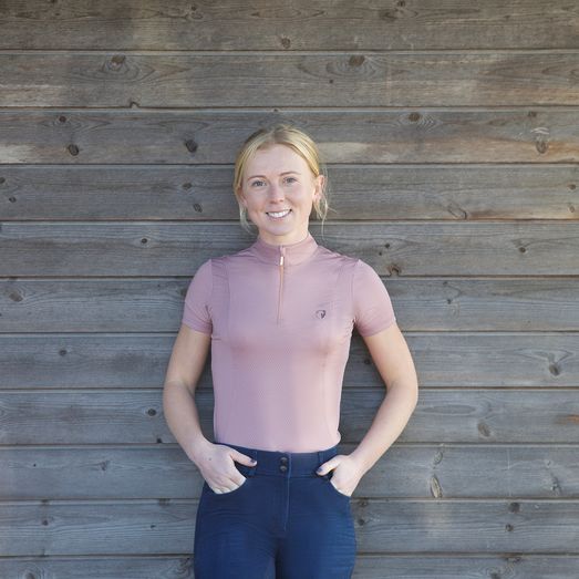 Hy Equestrian Elevate Sports Shirt Rose