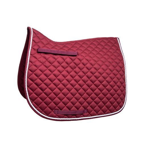 Hy Equestrian Splendid Showjump Saddle Pad Burgundy/White