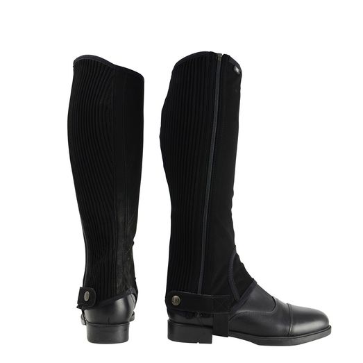 Hy Equestrian Synthetic Nubuck Chaps Ladies Black