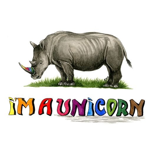Kevin Milner Countryside Cards I'M A Unicorn