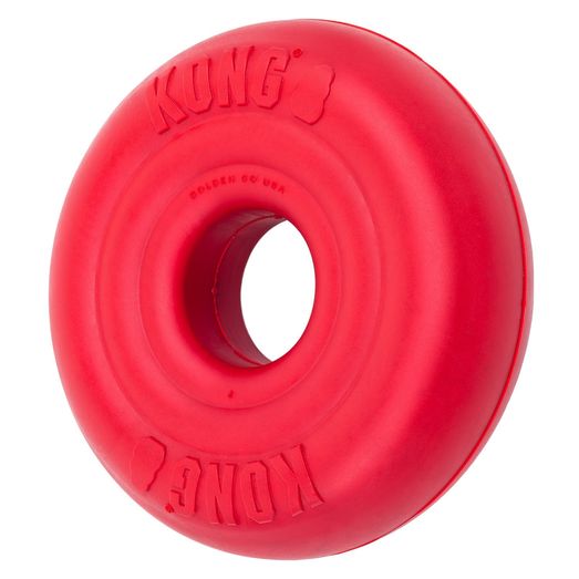 Kong Donut Dog Toy Red