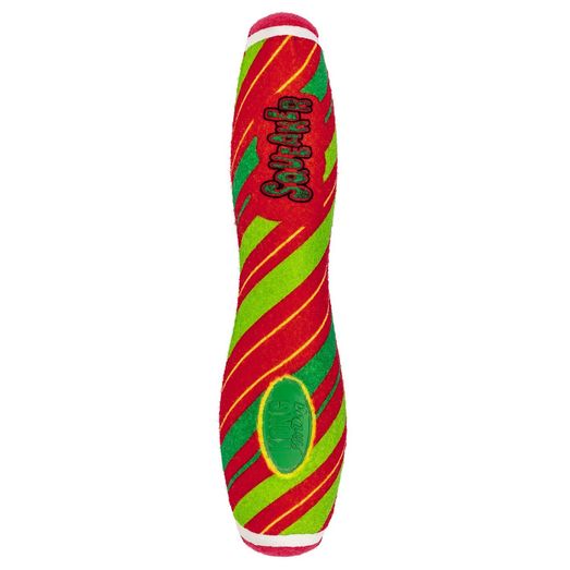 Kong Holiday Airdog Squeaker Bone Stripe Dog Toy