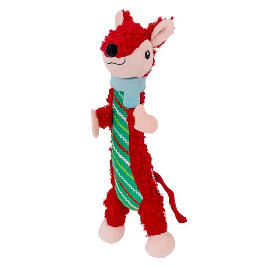 Kong Holiday Cat Luvs Fox Cat Toy Red
