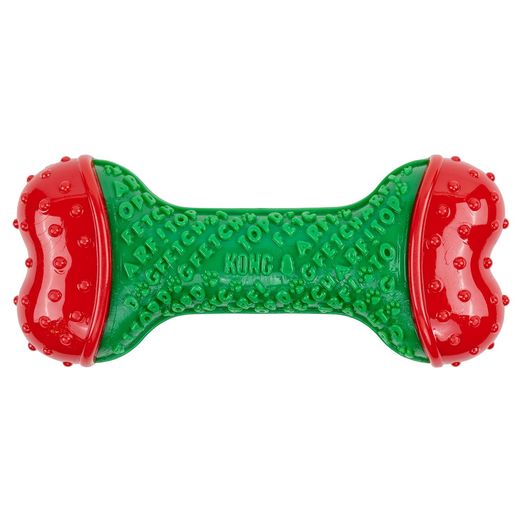 Kong Holiday Corestrength Bone Dog Toy Green