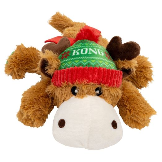 Kong Holiday Cozie Reindeer Dog Toy Red/Green