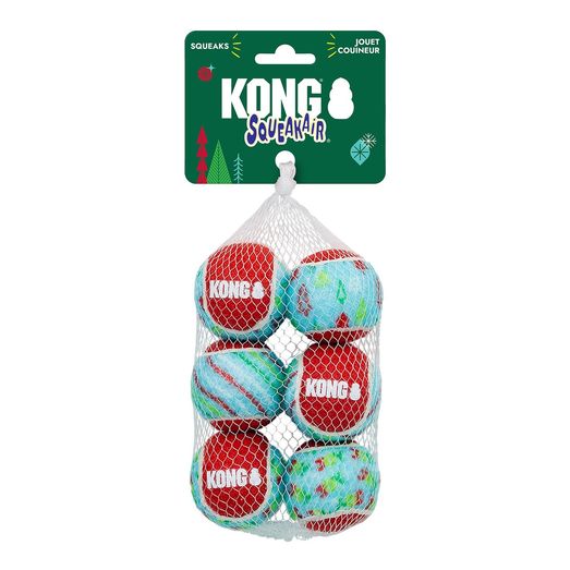 Kong Holiday Squeakair Tennis Balls Dog Toy