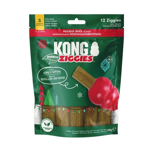 Kong Holiday Ziggies Enhanced Chews Spice