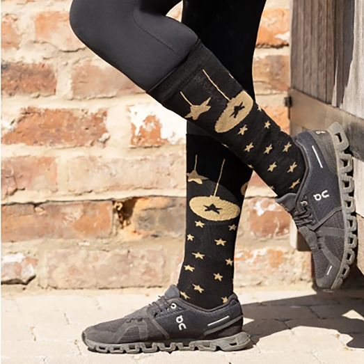 Supreme Products Christmas Socks Adult Black/Gold