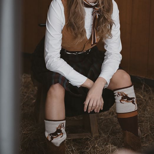 Waring Brooke Feral Stallion Socks Tan