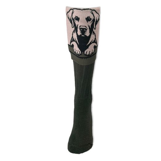 Waring Brooke Lotal Labrador Socks Black/Olive