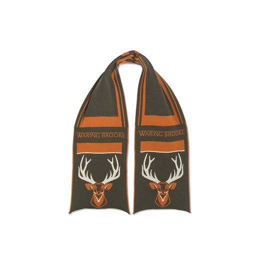 Waring Brooke Majestic Stag Scarf Olive