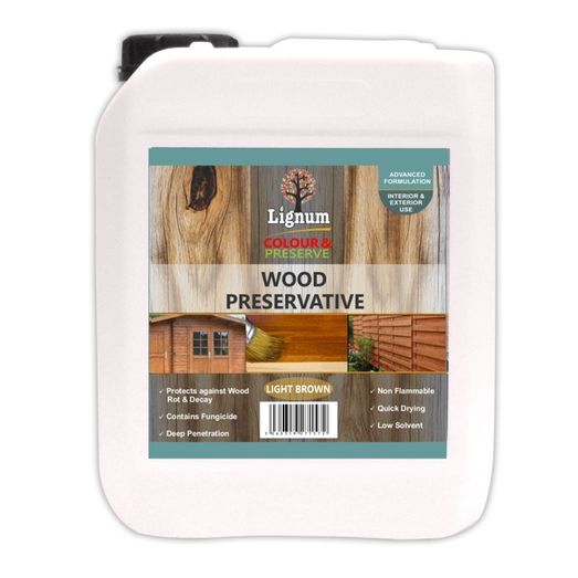 Lignum Wood Preserver Light Brown