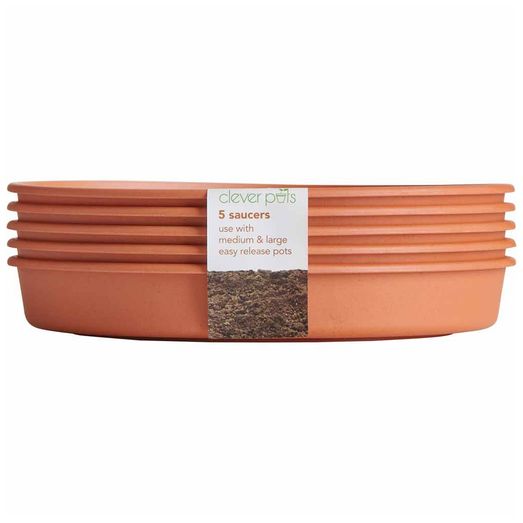 Clever Pots Saucers Pack 5 13cm