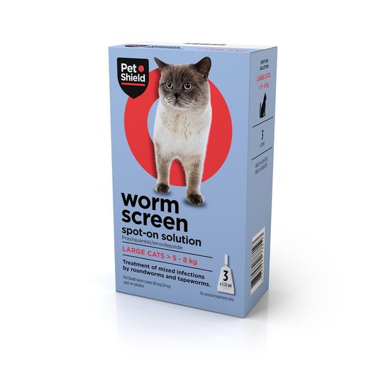 Petshield Worm Screen Spot-On Solution For Cats Large Cat