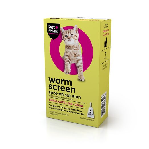Petshield Worm Screen Spot-On Solution For Cats Small Cat