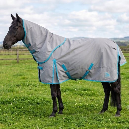 W-Horse Whr126 Mason 15og Combo Turnout Rug Grey