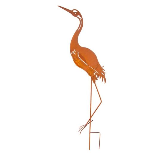 Premier Patina Metal Heron Garden Stake