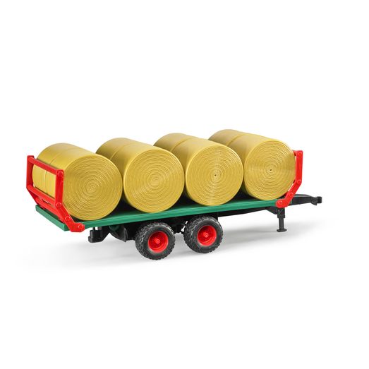 Bruder Bale Transport Trailer with 8 Round Bales 1:16