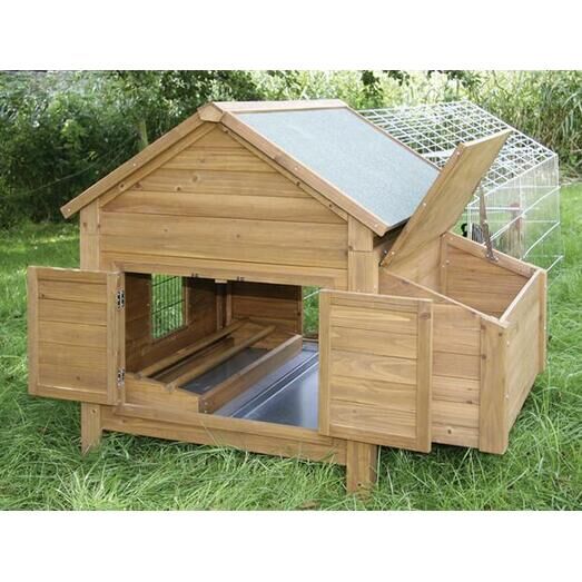 Horizont Chicken Poultry & Small Animal Hutch with Egg Nest
