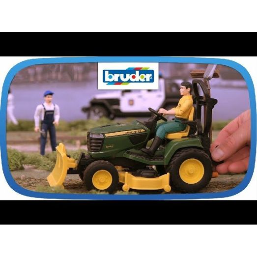 thumbnail image 2 of Bruder Bworld Gardener Figure With Lawnmower & Tools | Movable Limbs For Imaginative Play 2 of 9
